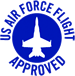 US AIR FORCE FLIGHT APPROVED badge