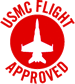 US Marine coprs flight approved Badge