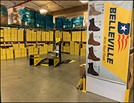 belleville boot display